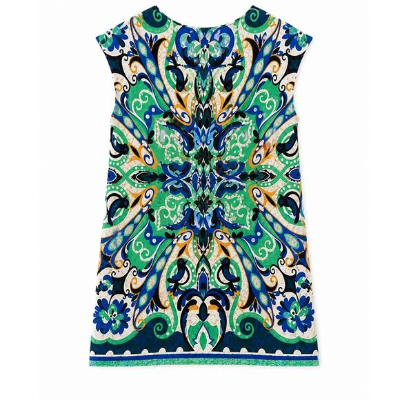 anthropologie blue and green dress Anthropologie Green Chiffon Tie Front 